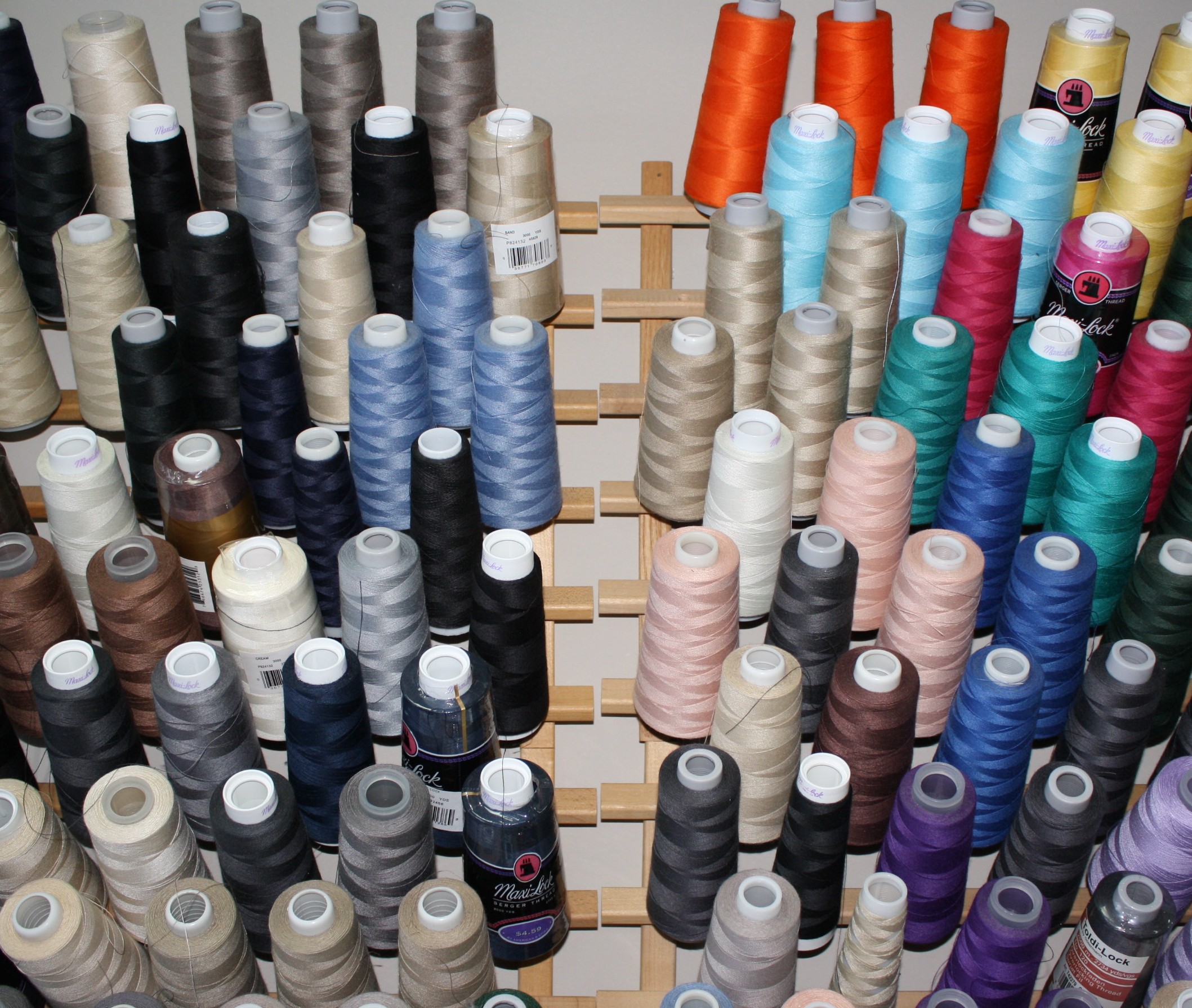 Spring Cleaning! Organize the Sewing Room with Thread Racks ~ Angela Wolf's  Sewing Blog